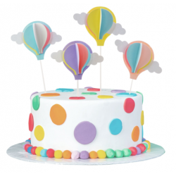 Toppery baloniki dekoracja na tort 4x